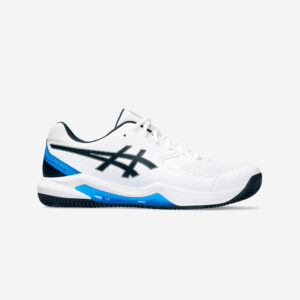 Pánska tenisová obuv Gel Dedicate 8 na antuku bielo-modrá ASICS