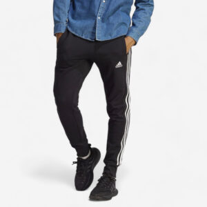 Pánske nohavice na džoging a fitnes čierne ADIDAS