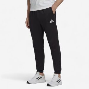 Pánske nohavice na fitness Soft Training čierne ADIDAS