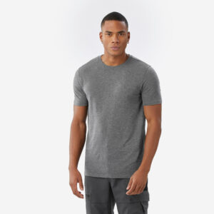 Pánske tričko Merino Fresh s krátkym rukávom z lyocellu a vlny merino sivé SIMOND