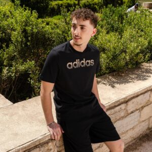 Pánske tričko na fitness čierne ADIDAS