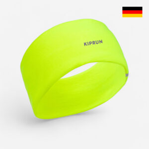 Pánsky/dámsky bežecký multifunkčný nákrčník/čelenka Made in Germany žltý fluo KIPRUN