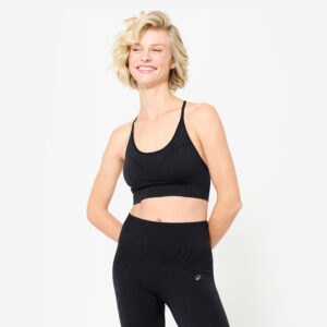 Podprsenka so slabým spevnením čierna DECATHLON