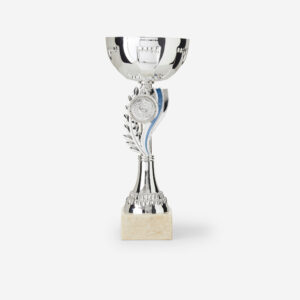 Pohár c160 23 cm strieborno-modrý TROPHÉE VAINQUEURS