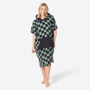 Pončo na surfovanie 500 Wavy kaki OLAIAN