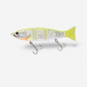 Prívlačová nástraha na lov šťúk Biwaa Swimstrap 145S Žltý chrbát BIWAA