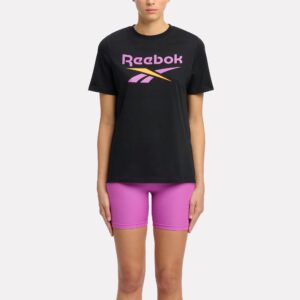 Reebok dámske fitness tričko čierno-ružové REEBOK