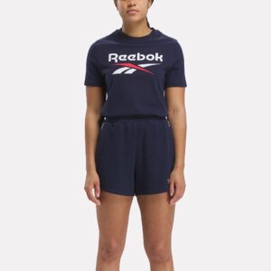 Reebok dámske fitness tričko modro-biele REEBOK