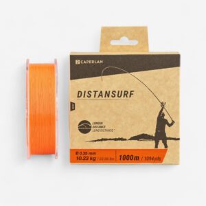 Rybársky vlasec Distansurf na surfcasting oranžový 0