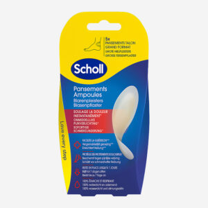 SCHOLL Hydrokoloidná náplasť na pľuzgiere na pätách 5 ks SCHOLL