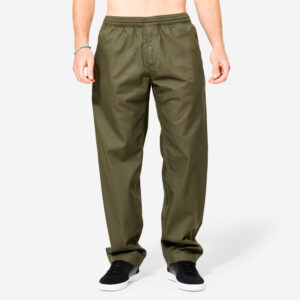Skateboardové nohavice chino N500 Light kaki DECATHLON