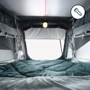 Spálňa pre strešný stan Quechua x NaïtUp Fresh&Black pre 2 osoby QUECHUA