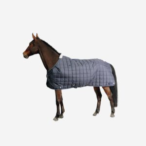 Stajňová deka 200 g pre kone a poníky Combo 200 tmavomodrá FOUGANZA