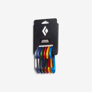 Súprava 6 karabín LiteWire Rackpack na lezenie a horolezectvo BLACK DIAMOND