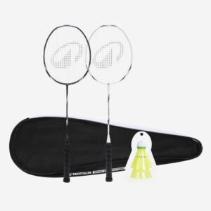 Súprava bedmintonových rakiet BR Sensation 500 bielo-čierna PERFLY