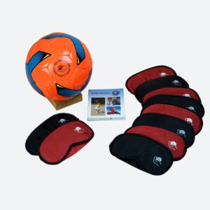 Súprava na začiatky s futbalom pre nevidiacich - lopta a masky HANDILIFE