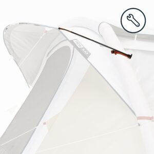 Súprava prútu vchodu - náhradný diel stanu Air Seconds 4.1 Fresh&Black 4 osoby QUECHUA