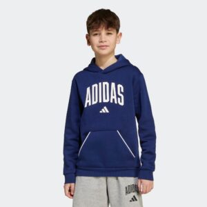 Sweat à capuche enfant - bleu marine ADIDAS