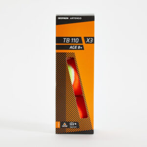 Tenisové loptičky TB110 oranžové 3 ks ARTENGO