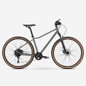 Trekingový bicykel ACTV 500 vysoký rám zelený ROCKRIDER