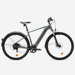 Trekingový elektrobicykel E-ACTV 100 vysoký rám antracitový ROCKRIDER