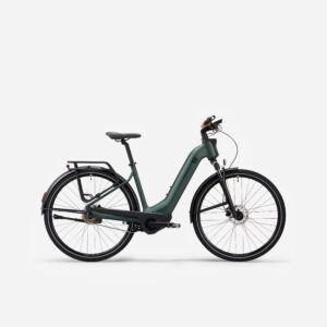 Trekingový elektrobicykel E-ACTV 900 Owuru nízky rám zelený ROCKRIDER