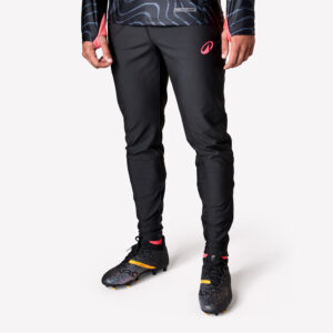 Tréningové futbalové nohavice Viralto Topo čierno-sivo-ružové KIPSTA