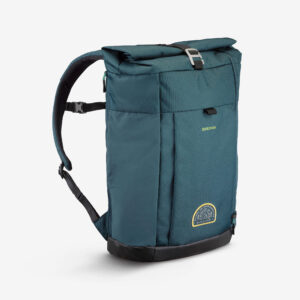 Turistický batoh NH500 Escape Rolltop 23 l tmavozelený QUECHUA