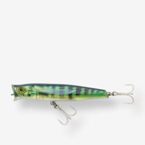 Umelá hladinová nástraha Popper Exofly Pop na morský rybolov 12 cm bonito CAPERLAN