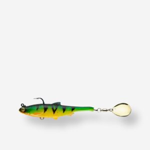 Umelá nástraha typu Shad s lístkom Roachspin 70 Firetiger CAPERLAN