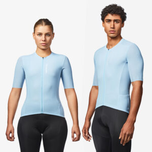 Unisex letný cyklistický dres RACER 2 krátky rukáv modrý VAN RYSEL