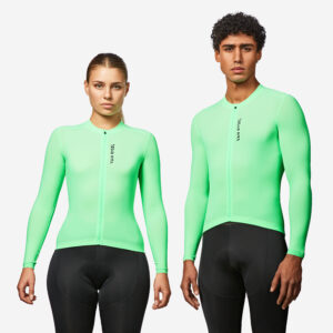 Unisex letný cyklistický dres RCR 2 dlhý rukáv zelený VAN RYSEL