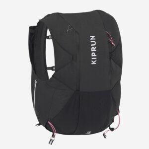 Vesta na trailový beh pre ženy aj mužov 15 l čierny KIPRUN