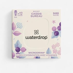 Waterdrop rozpustné kocky čierna ríbezľa 12 x 500 ml WATERDROP