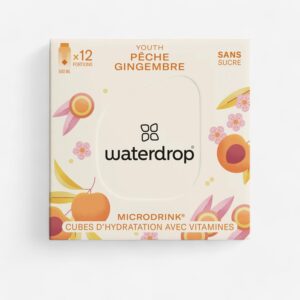 Waterdrop rozpustné kocky s príchuťou broskyňa 12 x 500 ml WATERDROP