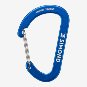 Karabína Aksess typu kľúčenky modrá SIMOND