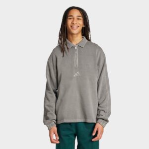 ADIDAS ALL SZN froté mikina s vyblednutým vzhľadom čierna ADIDAS