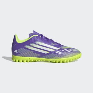 ADIDAS F50 TF detské turfy fialovo-zelené ADIDAS