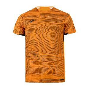 Futbalový dres Wavy Club oranžovo-čierny KIPSTA
