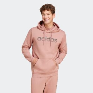 ADIDAS SMU pánska bavlnená mikina s kapucňou svetloružová ADIDAS