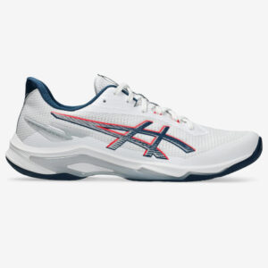 Chaussure de handball - ASICS Netburner Ballistic FF 4 blanc et bleu ASICS