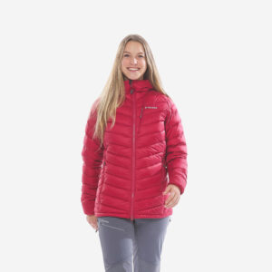 Dámska horolezecká páperová bunda Alpinism Light malinová SIMOND