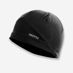 Detská čiapka XC S BEANIE 500 na bežecké lyžovanie čierna INOVIK