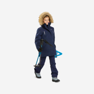 Detská turistická parka - bunda SH900 do -17 °C hrejivá a nepremokavá 7-15 rokov QUECHUA