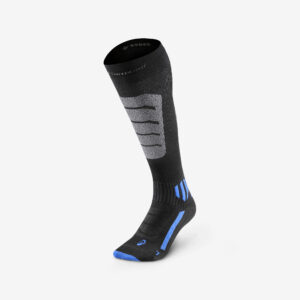Lyžiarske veľmi priedušné ponožky 900 Xsocks z vlny merino čierne WEDZE