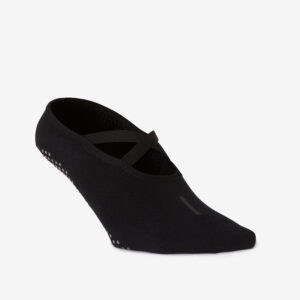 Protišmykové ponožky na cvičenie 500 čierne DOMYOS