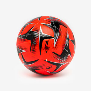 Replika futbalovej lopty Ligue 1 McDonald's 25/26. veľ.5 červená KIPSTA