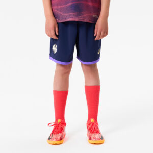 Detské futbalové šortky Viralto II Antoine Griezmann modro-fialové KIPSTA