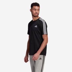 PÁNSKE TRIČKO NA FITNESS ČIERNE ADIDAS